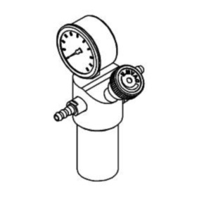 Vacuum regulator Welch-Ilmvac with gauge and trap, for installation to the inlet of MP065E diaphragm pump