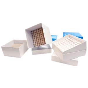 Wolf special offer - Freezer box Maxxline for use in freezers 81 well, cardboard, white, dimensions 133w x 133d x 50h mm, pack of 1, including 9 x 9 divider - must be ordered in multiples of 36 (replaces part number TE22230) OFFER ENDS 30-05-2025