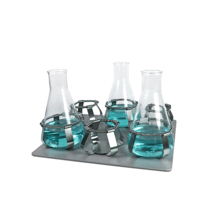 Platform with clamps for 6 x 1000ml flasks